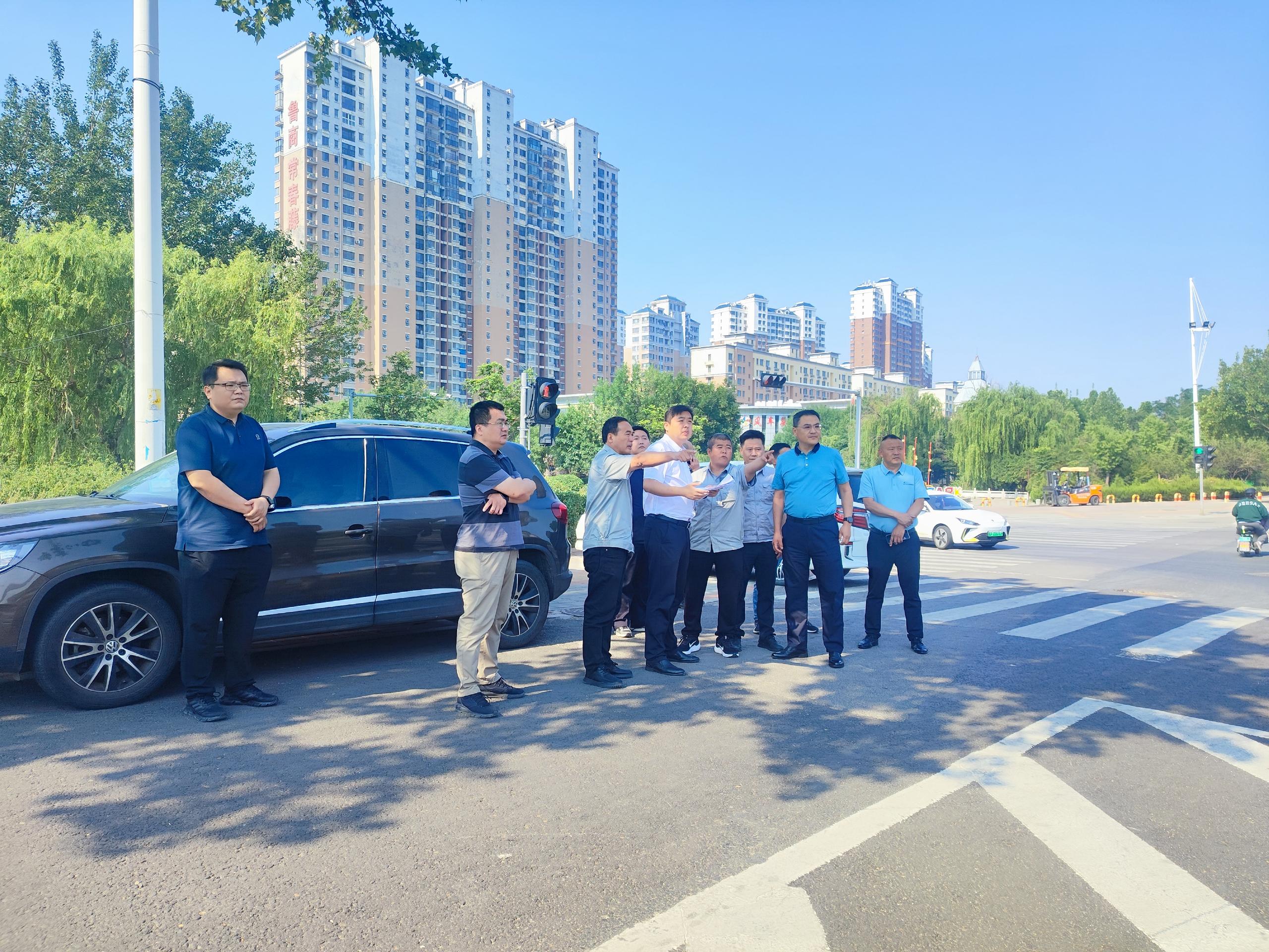 长清区领导实地调研大热电项目供水配套工程